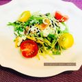賀古遥's cooksnap of when they made ミネラルたっぷり♪空心菜新芽と豆腐サラダ.