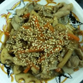 おしひと's cooksnap of when they made 豚肉とれんこんの炒め煮.