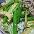 みろり6221's cooksnap of when they made アスパラとエリンギのカレー炒め.
