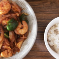 Rs_kitchen's cooksnap of when they made 生姜が決め手♪エビ・筍・新玉ねぎの炒め物.