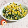 yukiwanko's cooksnap of when they made ツナとコーンときゅうりの酢の物♪.