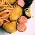 受験生A's cooksnap of when they made 茄子とベーコンの和風スパゲッティ−.