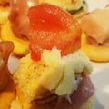 マシュマロみさまん☆'s cooksnap of when they made 簡単おしゃれ前菜♡生ハムポテサラカップ.