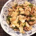 ☆しおごはん☆'s cooksnap of when they made 長いもオクラの豚ポンさっぱり炒め♡.
