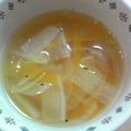☆ゆっっぺ☆'s cooksnap of when they made たまねぎとにんじんのコンソメスープ☆.