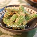 chiexm717's cooksnap of when they made スナップエンドウのゴマ衣✿.
