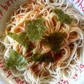 mjkei's cooksnap of when they made 簡単にアレンジ♪明太子つゆのぶっかけ素麺.