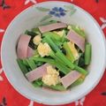 mmameco's cooksnap of when they made 小松菜といり卵のオリーブオイル和え.