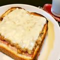 アイリッシュショコラ's cooksnap of when they made 美味しい！納豆チーズベーコントースト！.