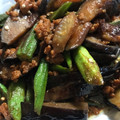 クック3UYKHC☆'s cooksnap of when they made 茄子とオクラの肉みそ炒め。.