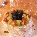 33smile33's cooksnap of when they made 箱がな～い！そんな時のケーキ保存方法♪.