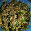クック0UTPCN☆'s cooksnap of when they made 小松菜もやしの節約ふわとろ卵とじ.