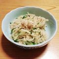 ☆文☆'s cooksnap of when they made 胡瓜と切り干し大根の梅ポンツナ和え.