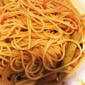 kiwi808's cooksnap of when they made アスパラガスのトマトソーススパゲッティー.
