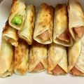 meakokoo's cooksnap of when they made パリパリ♥彩り食材のワンタン巻き.