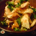 soyori's cooksnap of when they made 茹で鶏の人参おろし和え.