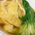 Fire-King's cooksnap of when they made 油揚げと水菜の煮びたし.