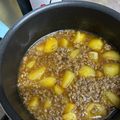chi Nishiyama's cooksnap of when they made 新じゃがと豚ひき肉の✿そぼろ煮✿.