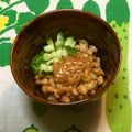 おはなすき's cooksnap of when they made なめたけきゅうり納豆♪.