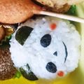 みちまるみつまる's cooksnap of when they made 簡単キャラ弁☆パンダさん.