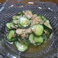 ジョングレ's cooksnap of when they made ❁胡瓜とツナと白ごまの和え物❁.