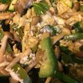 Homechef's cooksnap of when they made シメジとズッキーニとパプリカの卵炒め物.