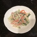 パパdeさつき's cooksnap of when they made きゅうりとカニカマのマヨネーズ和え.