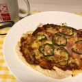 しみぴょんもか応援隊's cooksnap of when they made 薄力粉で☆簡単オーブンピザ.