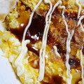 yukanosuke's cooksnap of when they made 余ったモチでお好み焼き風.