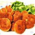 スィーピー♪'s cooksnap of when they made 1cmの油で焼き揚げ♪おからナゲット.