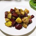 まくまくうちこ's cooksnap of when they made 新じゃがとベーコン、ビーツのロースト.