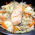 YUKIKI☆'s cooksnap of when they made 【時短】乗せるだけ鮭と野菜の蒸し焼き.
