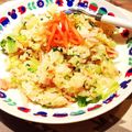 胃袋わっしょい's cooksnap of when they made レンチンで簡単☆レタスチャーハン.