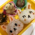 kinako10's cooksnap of when they made ウサギさん弁当（キャラ弁）.