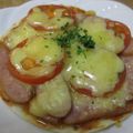 ちょこ✪0214's cooksnap of when they made ぎょうざの皮deうずらのカルボナーラピザ.