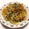 Kikoyo's cooksnap of when they made パスタ麺で上海風やきそば.