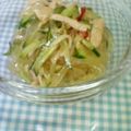 あこ太郎。's cooksnap of when they made 鶏ときゅうりのサラダ☆チリソース風味.