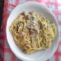 ツーエフ's cooksnap of when they made 【簡単】ツナとほうれん草のクリームパスタ.