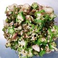 ひらか's cooksnap of when they made ミョウガとオクラの白だし和え.