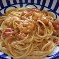 yu-kunmama's cooksnap of when they made アメリケーヌソースの海老パスタ.