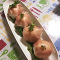 ゆうちゃんシェフ's cooksnap of when they made ✽生ハムとコーンｄｅ手まり寿司✽.