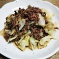 KAKO_KAKO's cooksnap of when they made パパッとおかず☆キャベツとひき肉炒め.