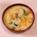 ☆クローバー134☆'s cooksnap of when they made ほっこり♪かぼちゃの豆乳チャウダー.