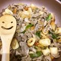 ☆ゆなふみ☆'s cooksnap of when they made 【龍愛】豚バラ肉とちくわの甘辛炒め.