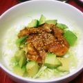 ☆☆あっきん☆☆'s cooksnap of when they made 鶏カルビ風★至福のアボカド丼.
