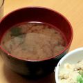 kokko37's cooksnap of when they made サツマイモとわかめの味噌汁.