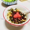 ねっちゃんっ's cooksnap of when they made 明太高菜ご飯★食べラーのせ♬.