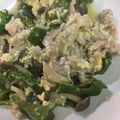 余麩胡's cooksnap of when they made めんつゆで簡単！ピーマンと豚肉の卵炒め.