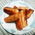 まぶたん's cooksnap of when they made 居酒屋メニュー「長芋チーズ春巻」.