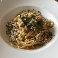さってぃー's cooksnap of when they made お店の味　ツナと松の実のパスタ.